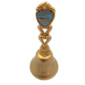 Souvenir Bell Brass Vintage Mission San Antonio De Padua 3.5 Inches Travel Gift